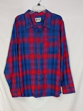 NWT Marmot Fairfax Novelty Lightweight Flannel Long Sleeve Team Red Men Sz XL